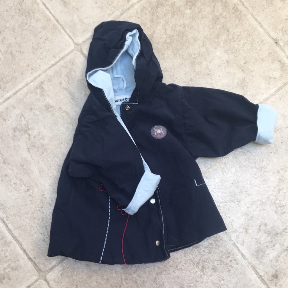 SUCRE D'ORGE  French lined navy jacket 3 mo - Picture 6 of 7